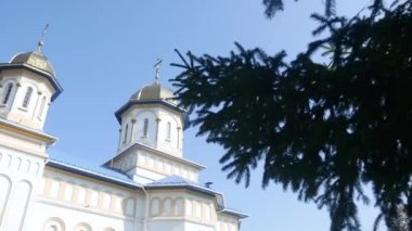 gökyüzü arka plan üzerinde çok güzel Ortodoks Kilisesi