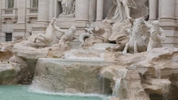 Fuente Trevi, Roma, Italia — Vídeos de Stock