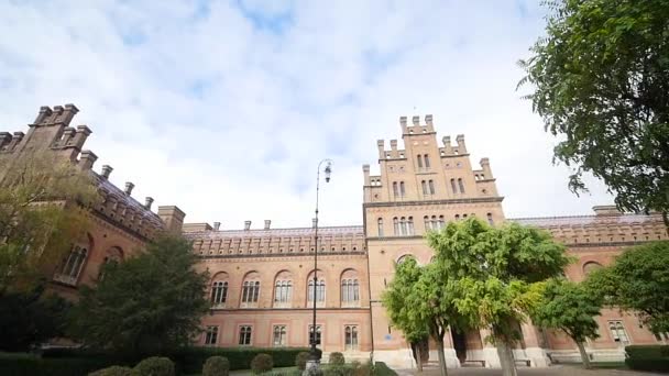 Chernivtsi National University, Residence of Bukovinian and Dalmatian Metropolitans, Chernivtsi, Ουκρανία — Αρχείο Βίντεο