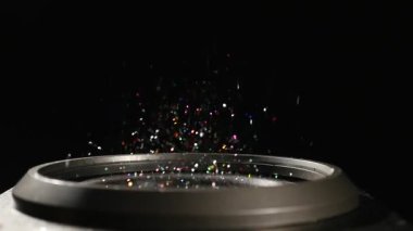Subwoofer ile hızlı Glitter hareketli arka plan