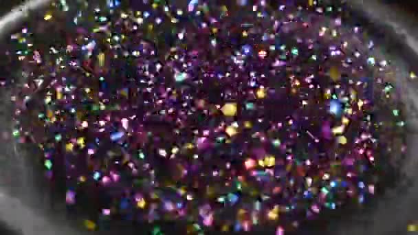 Abstract Background of Subwoofer Moving Fast with Glitter — Stock Video