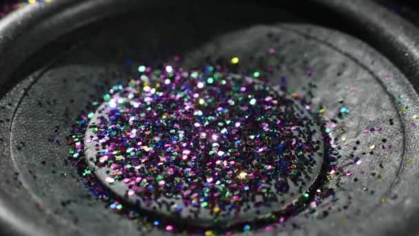 Abstract Background of Subwoofer Moving Fast with Glitter — Stock Video