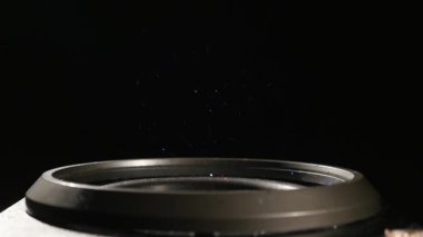 Subwoofer ile hızlı Glitter hareketli arka plan