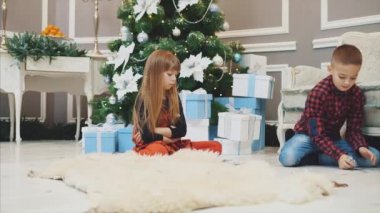 Kardeşler kavga eder, yılbaşı ağacının yanında konfetilerle oynarlar, sonra kavga ederler..