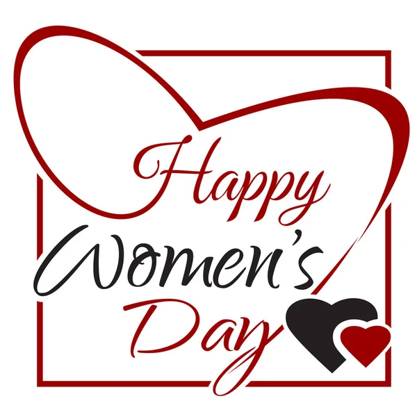 Διεθνής Ημέρα γυναικών. 8 Μαρτίου κάρτα γράμματα — Διανυσματικό Αρχείο