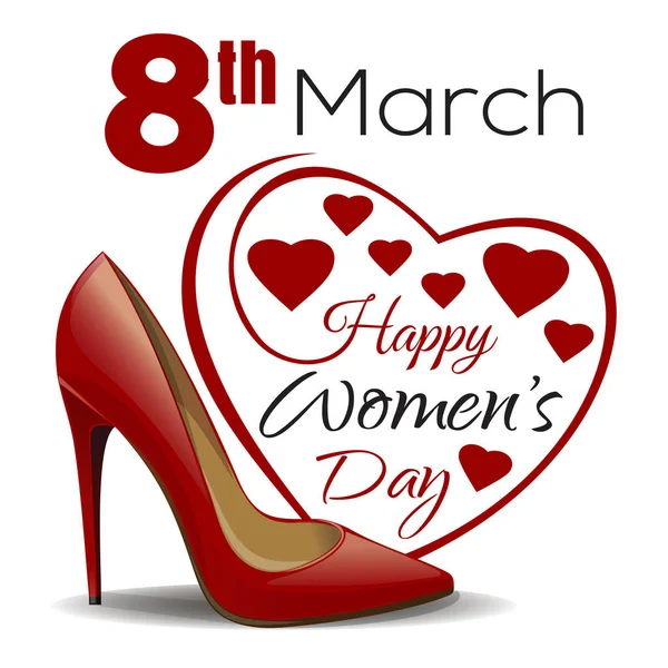 8 березня. Щасливі жіночий день дизайн — стоковий вектор
