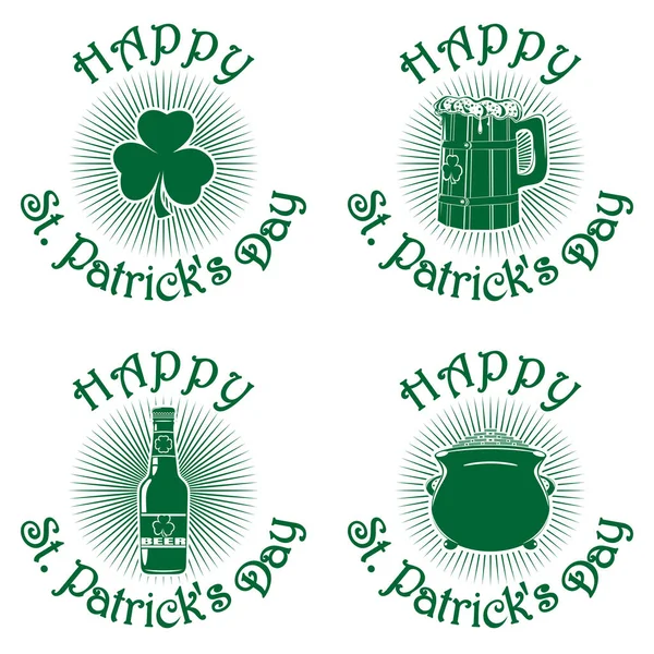 Sembol kutluyor St Patricks Günü. Tebrik yazıt