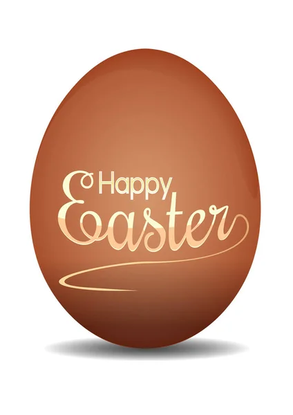 Húsvéti tojás az ünnep betűkkel. Kellemes húsvéti ünnepeket — Stock Vector