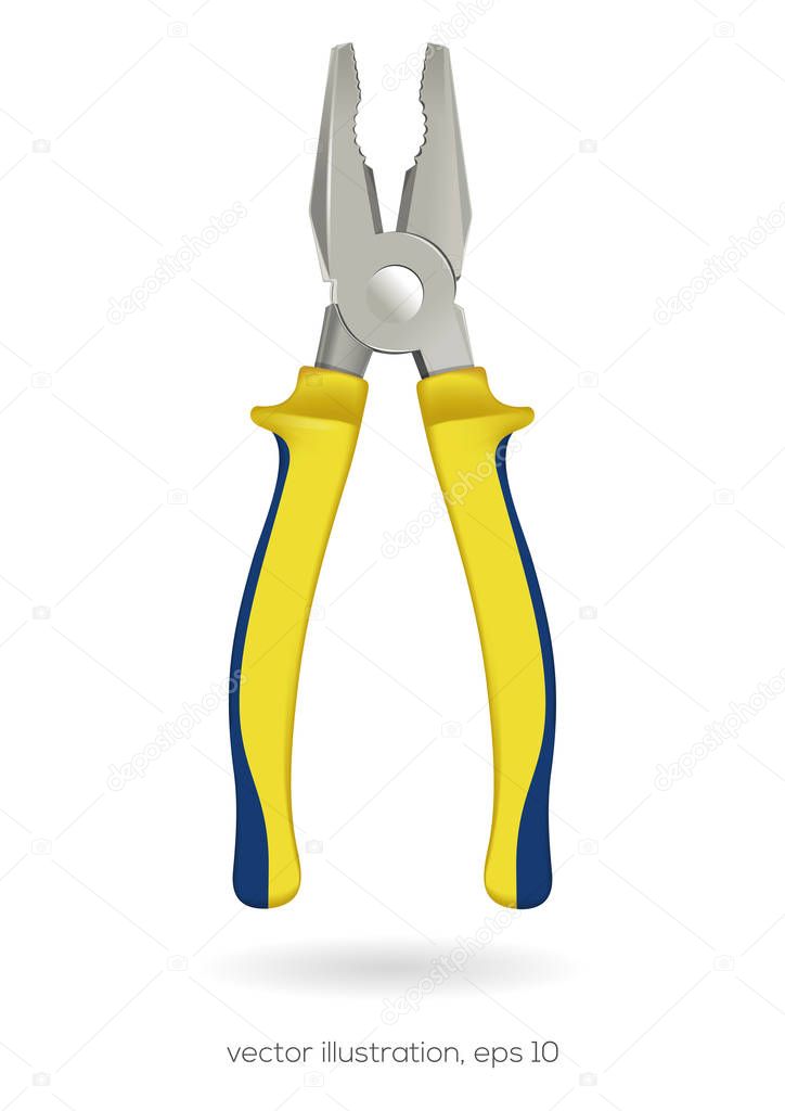Pliers. Nippers. Hand tool. Vector illustration