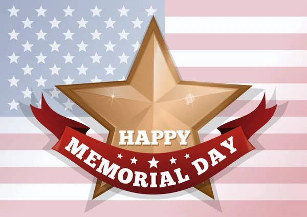 Konsep Happy Memorial Day - Stok Vektor