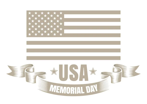 Desain memorial day - Stok Vektor