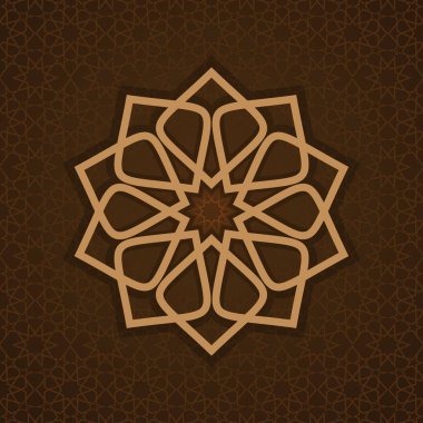 Lüks İslami Arapça desen şablon