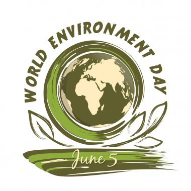 World Environment Day design. 5 June clipart