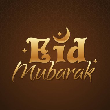 Eid Mubarak tebrik kartı. İslam tasarım