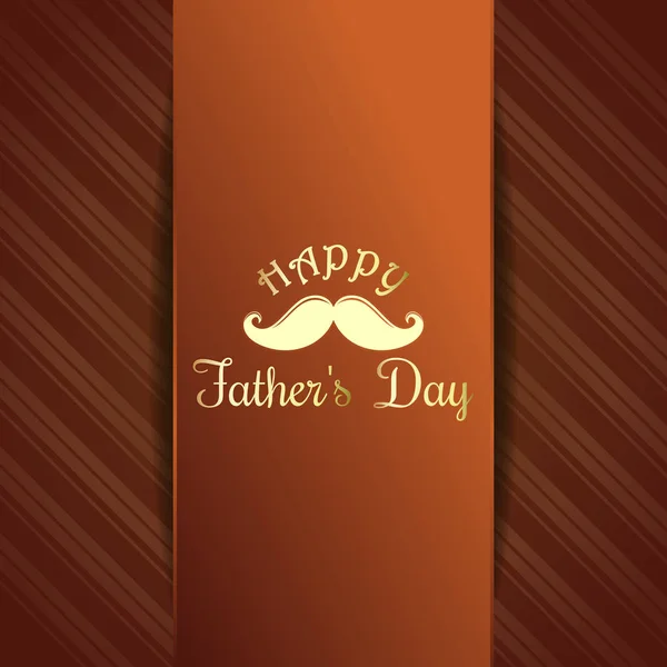 Wenskaart voor Fathers Day viering — Stockvector