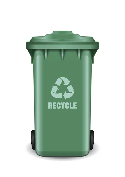垃圾和垃圾的回收站。垃圾桶 — 图库矢量图片