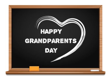 Mutlu büyükbaba ve Büyükanneler Günü chalkboard