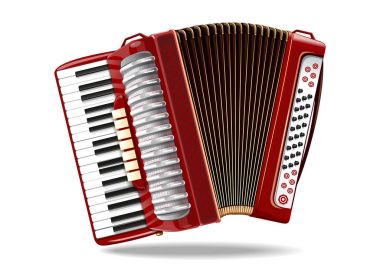 Classical bayan, accordion, harmonic, jews-harp clipart