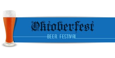 Oktoberfest için uzun yatay banner