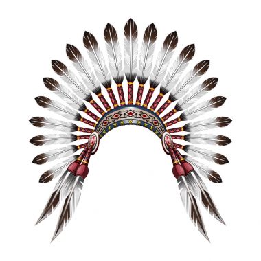 Native American Indian headdress clipart