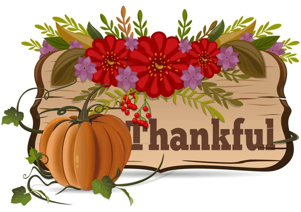 Thanksgiving Day. Tacksam. Hösten bakgrund — Stock vektor