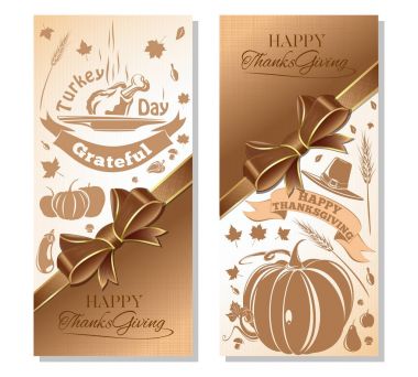 Şükran günü için ayarla afiş