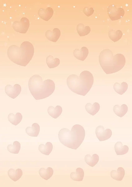 Background with hearts for Valentines Day — Stock Vector