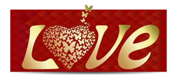 Romantic background for Valentines Day — Stock Vector