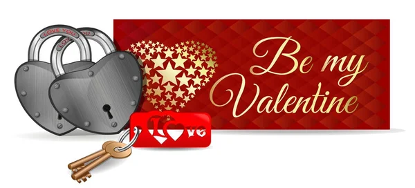Vector Valentines Day card — Stock Vector