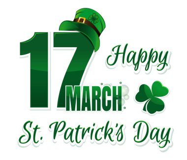 St Patrick's Day için vektör logo