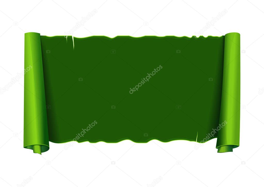Green vintage banner