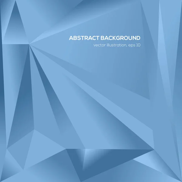 Abstract Blauwe Driehoek Geometrische achtergrond — Stockvector