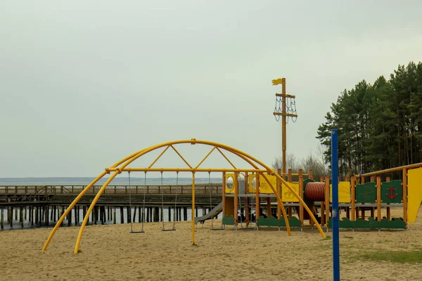 Entertainment area on the lake.