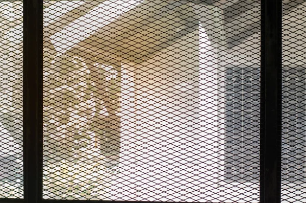 Grå metall fönsterbakgrund — Stockfoto