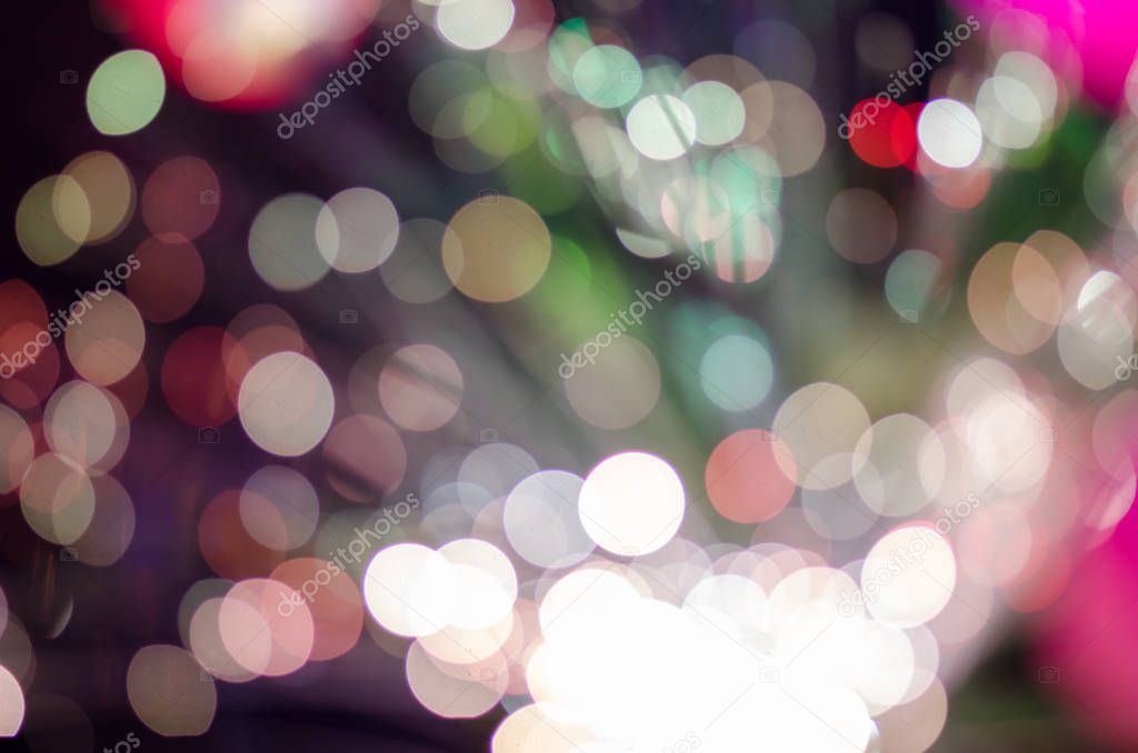 Bokeh from the lights at night