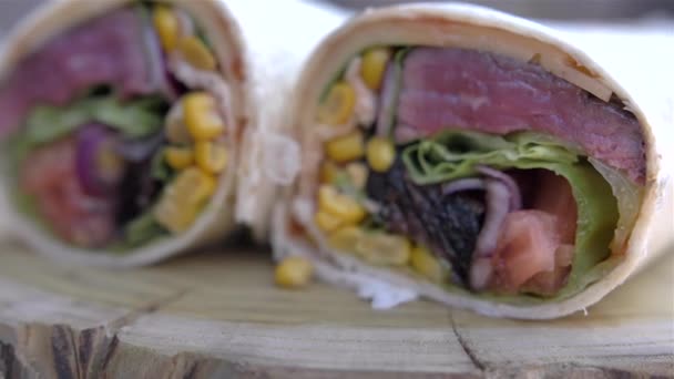 Μεξικάνικο παραδοσιακό Jalisco Birria Tacos — Αρχείο Βίντεο