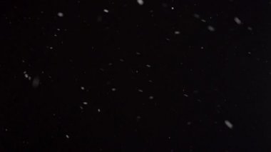 Gece kar düşüyor