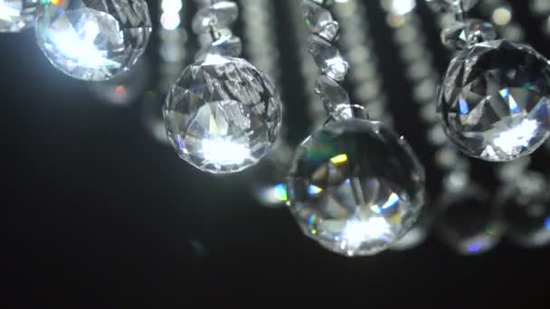 Yana doğru hareket kristal katmanları — Stok video