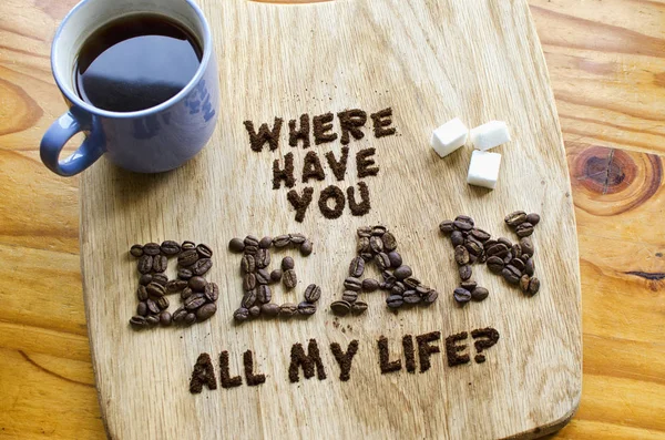 Coffee Bean Typography Design
