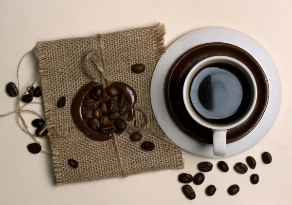 En kopp kaffe med — Stockfoto
