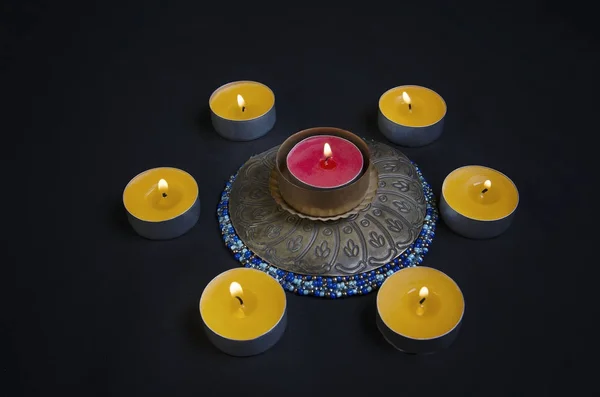 Kreis der Kerzen — Stockfoto