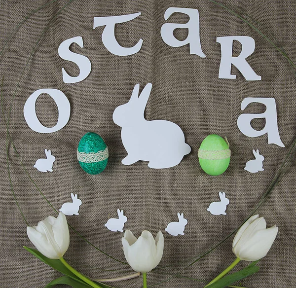 Símbolos da celebração de Ostara — Fotografia de Stock