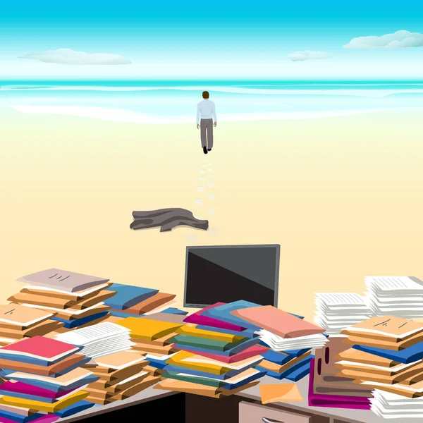 bir plajda darmadağın masaüstü uzak gider