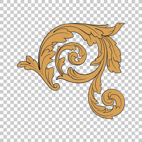 Aislar ornamento de esquina — Vector de stock