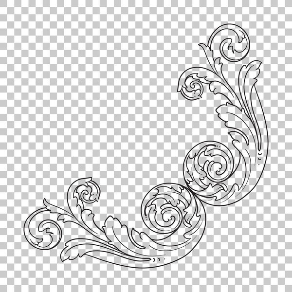 Isolate corner ornament