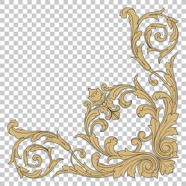 Isolate corner ornament
