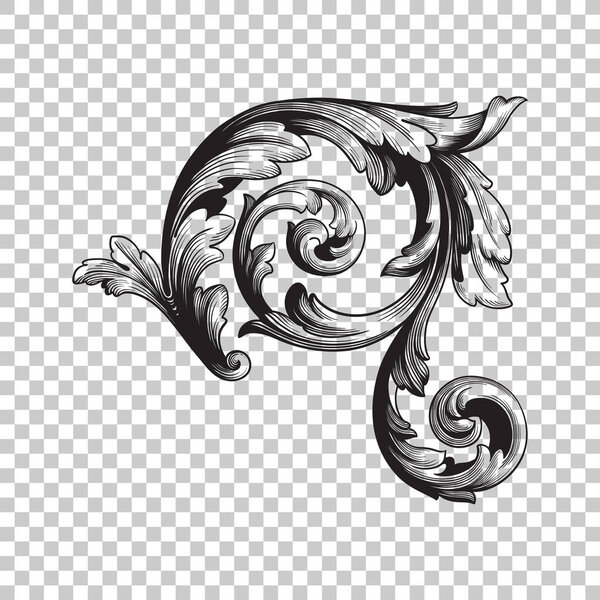 Изолированный угловой орнамент
