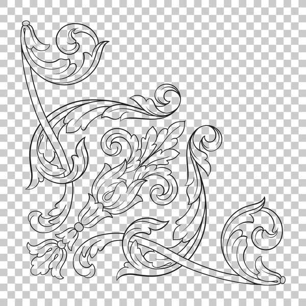 Isolate corner ornament