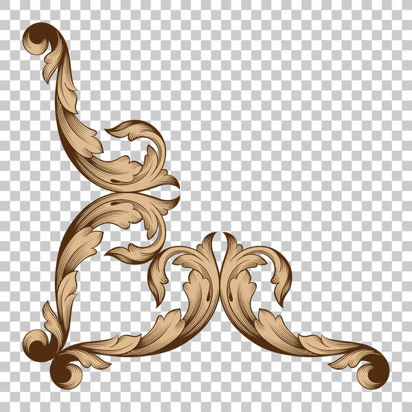 Isolate corner ornament