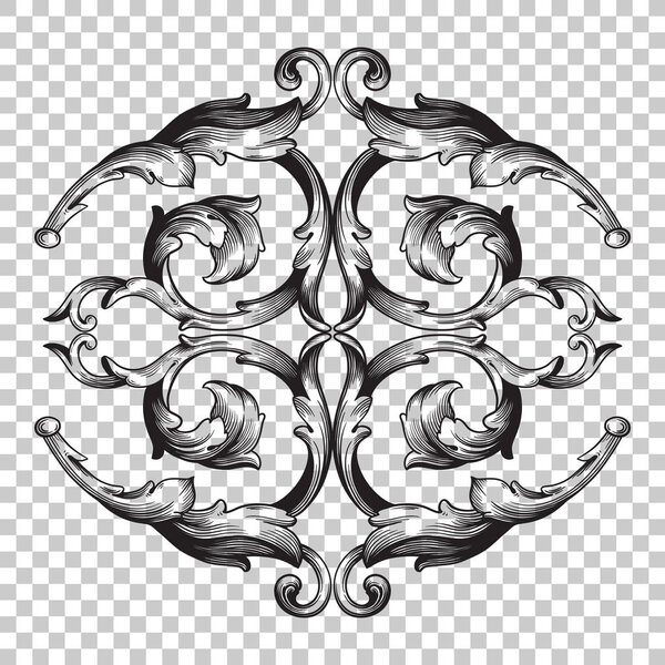 Isolate ornament in baroque style